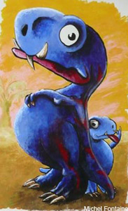 La maman T-Rex & son b�b�